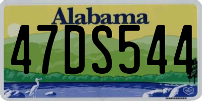 AL license plate 47DS544