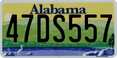 AL license plate 47DS557