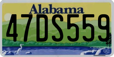 AL license plate 47DS559