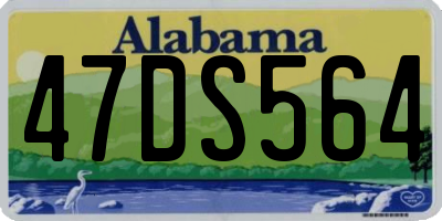 AL license plate 47DS564