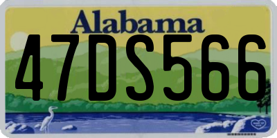 AL license plate 47DS566