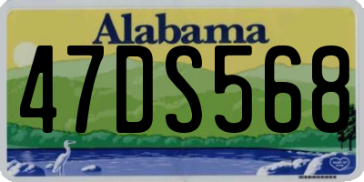AL license plate 47DS568
