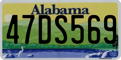 AL license plate 47DS569