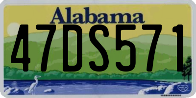 AL license plate 47DS571