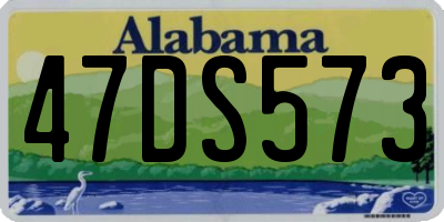 AL license plate 47DS573