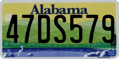 AL license plate 47DS579