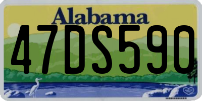 AL license plate 47DS590