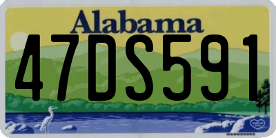 AL license plate 47DS591