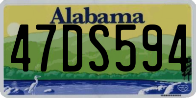 AL license plate 47DS594