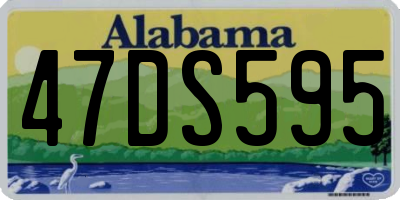 AL license plate 47DS595