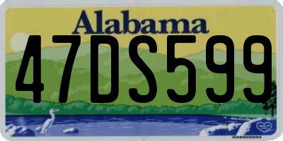 AL license plate 47DS599