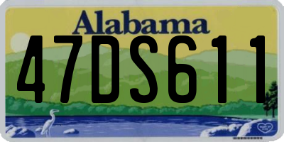 AL license plate 47DS611