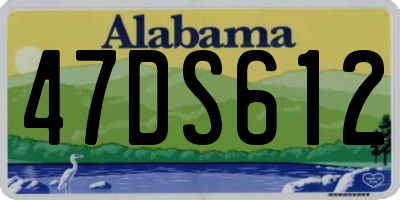 AL license plate 47DS612