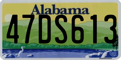AL license plate 47DS613