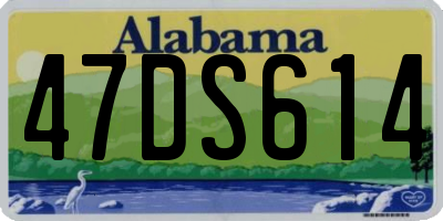 AL license plate 47DS614
