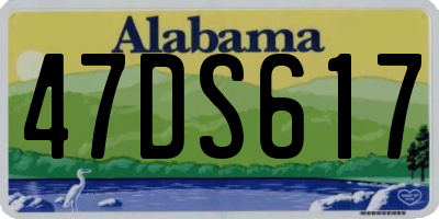 AL license plate 47DS617