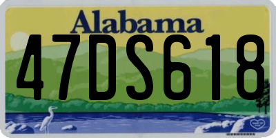AL license plate 47DS618