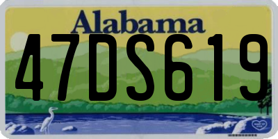 AL license plate 47DS619