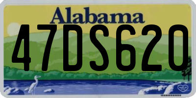 AL license plate 47DS620