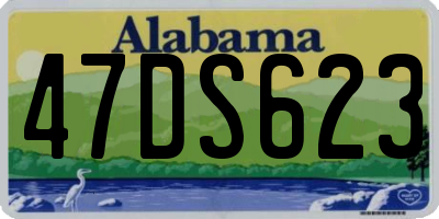 AL license plate 47DS623