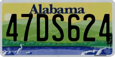 AL license plate 47DS624