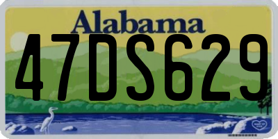 AL license plate 47DS629