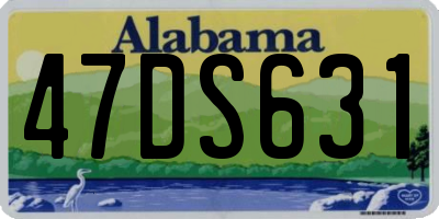 AL license plate 47DS631