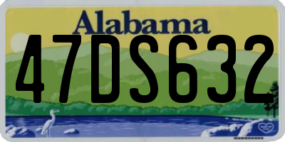 AL license plate 47DS632