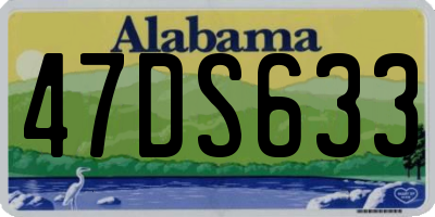 AL license plate 47DS633