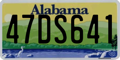 AL license plate 47DS641