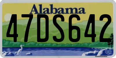 AL license plate 47DS642