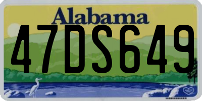 AL license plate 47DS649