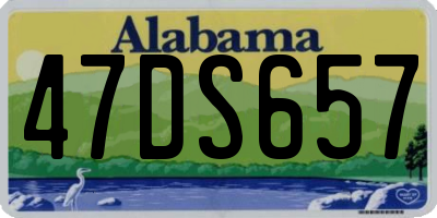 AL license plate 47DS657