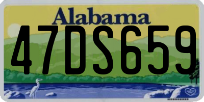 AL license plate 47DS659