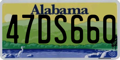 AL license plate 47DS660