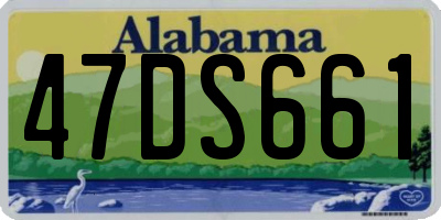 AL license plate 47DS661