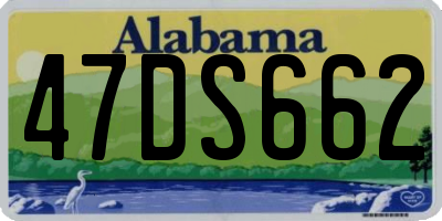 AL license plate 47DS662