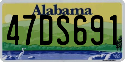 AL license plate 47DS691