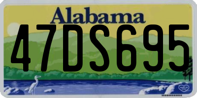 AL license plate 47DS695