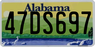 AL license plate 47DS697