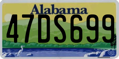 AL license plate 47DS699