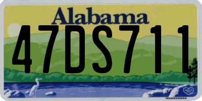 AL license plate 47DS711