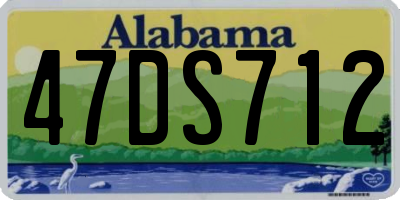 AL license plate 47DS712