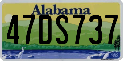 AL license plate 47DS737