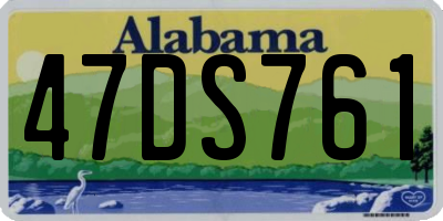 AL license plate 47DS761