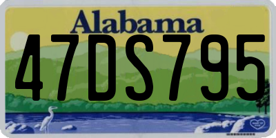 AL license plate 47DS795