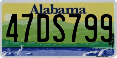 AL license plate 47DS799