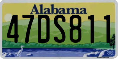 AL license plate 47DS811