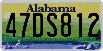 AL license plate 47DS812