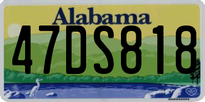 AL license plate 47DS818